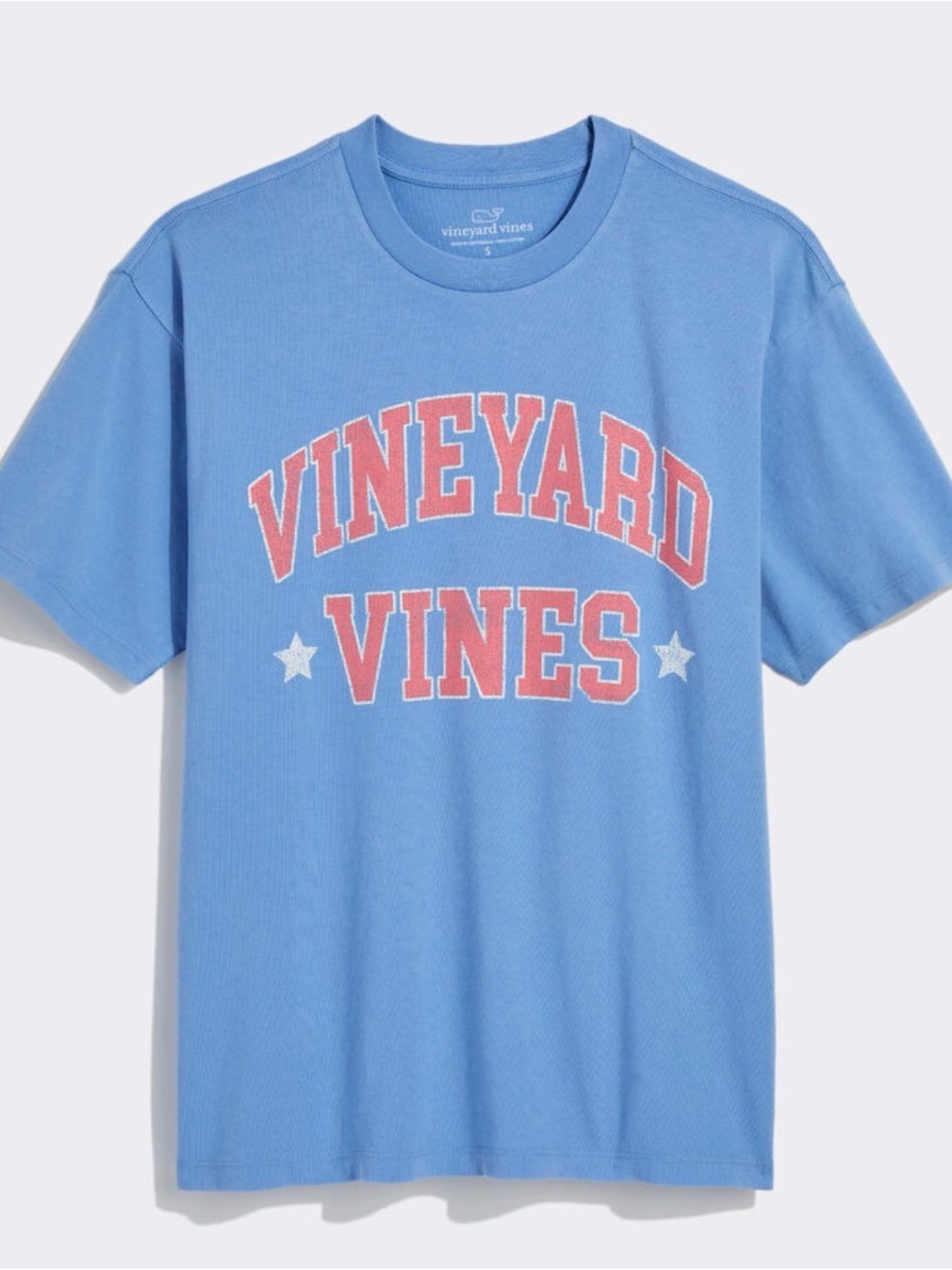 Vineyard Vines Light Blue Tee with Collegiate Logo